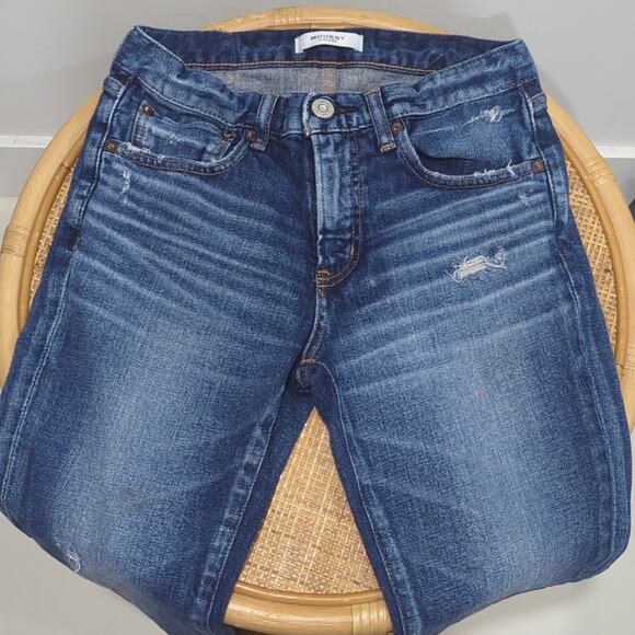 Moussy Vintage Skinny Jeans Faded Medium Wash Denim Women's Size 26 - Picture 3 of 8